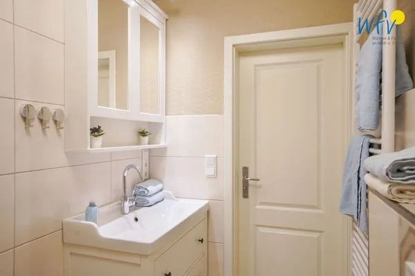 Badezimmer Haus Richthofenstraße 20 e Ferienwohnung Dünenwind