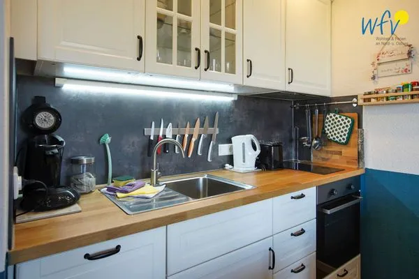Küche / Küchenzeile Haus Richthofenstraße 20 e Ferienwohnung Dünenwind