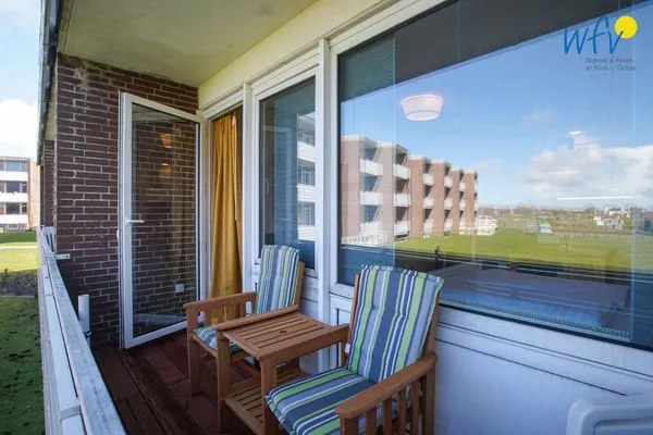 Balkon Haus Richthofenstraße 20 e Ferienwohnung Dünenwind