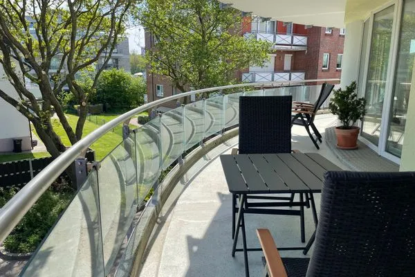 Haus Nordseebrandung FeWo A1.5 Sahlenburg - Balkon