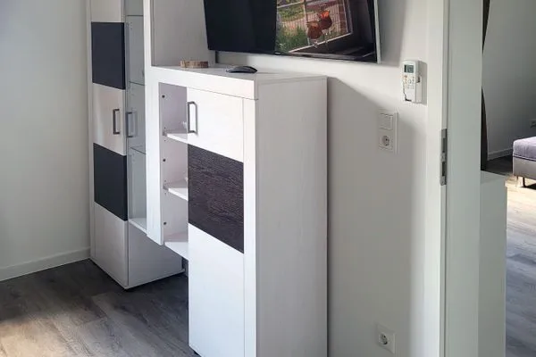 Wohnzimmer Ferienanlage Pfeiffer Haus Strandrose