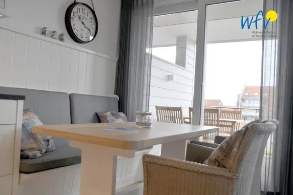 Wohnzimmer Achterhus Ferienwohnung Inseltraum