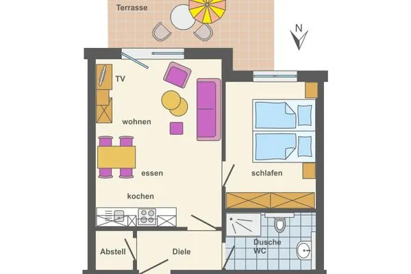 Grundriss  Villa Carpe Diem - Wohnung 2