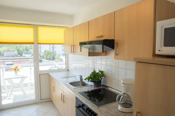 Haus Nordseebrandung FeWo C1.1 Sahlenburg - Küche / Küchenzeile