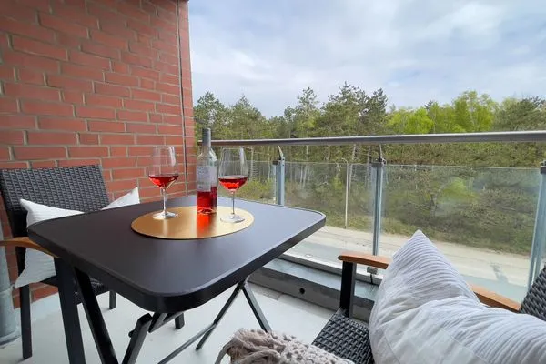 Haus Nordseebrandung FeWo D1.1 Sahlenburg - Balkon