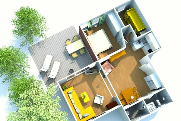 Haus Wexler FeWo 26a-1 EG Sahlenburg - Grundriss