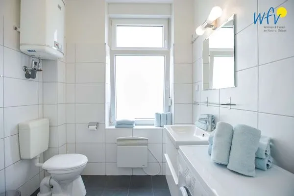 Badezimmer Haus am Nordbad Ferienwohnung Sandhaus am Nordbad