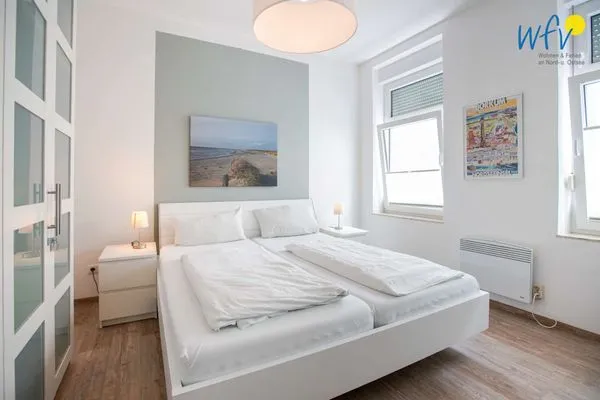 Schlafzimmer Haus am Nordbad Ferienwohnung Sandhaus am Nordbad