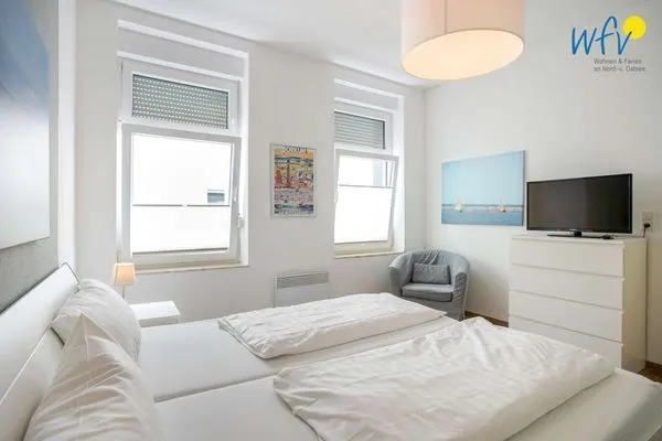 Schlafzimmer Haus am Nordbad Ferienwohnung Sandhaus am Nordbad