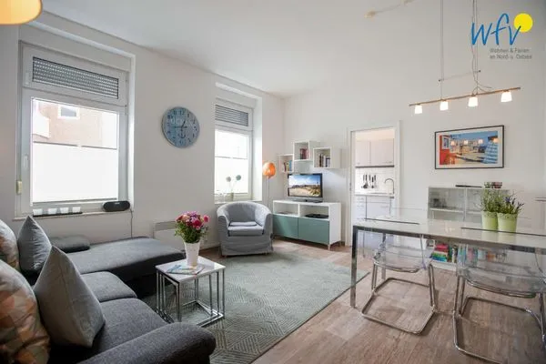 Wohnzimmer Haus am Nordbad Ferienwohnung Sandhaus am Nordbad