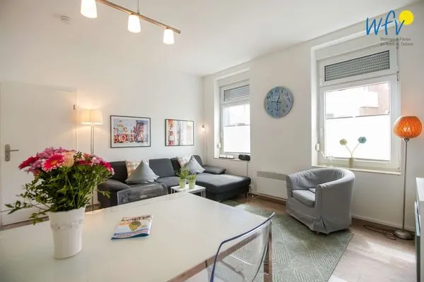 Wohnzimmer Haus am Nordbad Ferienwohnung Sandhaus am Nordbad