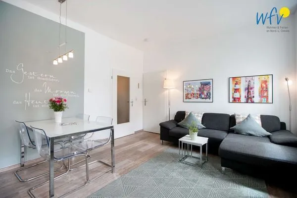 Wohnzimmer Haus am Nordbad Ferienwohnung Sandhaus am Nordbad