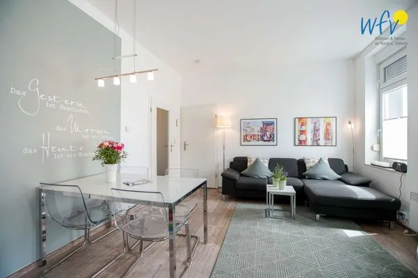 Wohnzimmer Haus am Nordbad Ferienwohnung Sandhaus am Nordbad