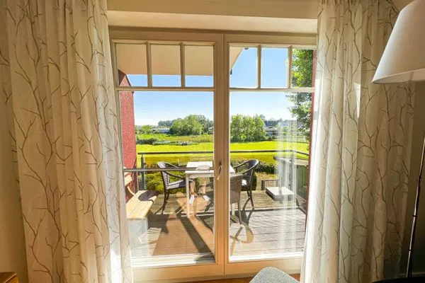 Blick auf den Balkon Mühlenstrasse 19 - Wohnung 4