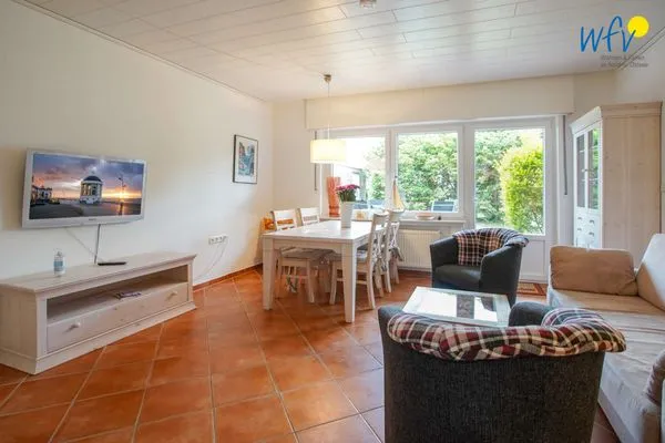 Wohnzimmer Haus Kiebitzdelle-Westdünen 1 Ferienwohnung Südstrand Düne 1
