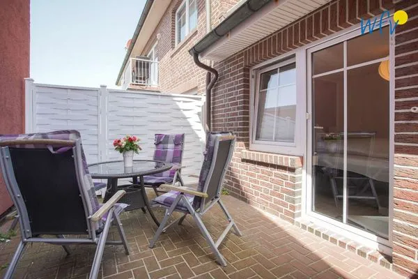 Terrasse Hus Strandloperke Ferienwohnung 5