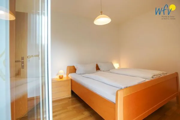 Schlafzimmer Traumschiff Borkum Ferienwohnung 1