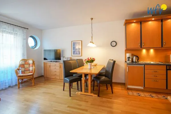 Wohnzimmer Traumschiff Borkum Ferienwohnung 1