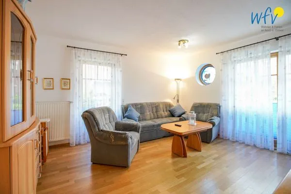 Wohnzimmer Traumschiff Borkum Ferienwohnung 1