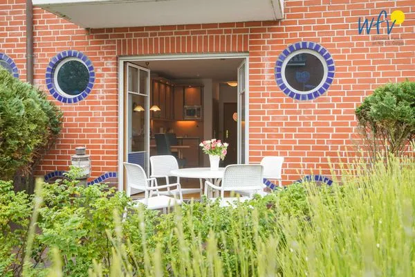 Terrasse Traumschiff Borkum Ferienwohnung 1