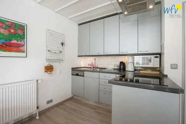 Küche / Küchenzeile Ferienhaus Greune-Stee Ferienwohnung Kreutzer