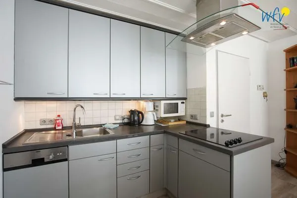 Küche / Küchenzeile Ferienhaus Greune-Stee Ferienwohnung Kreutzer