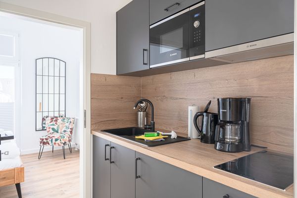 Johouse Apartment 02 Warnemünde - Küche / Küchenzeile