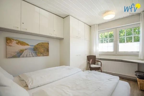 Schlafzimmer Ferienhaus Greune-Stee Ferienwohnung Kreutzer