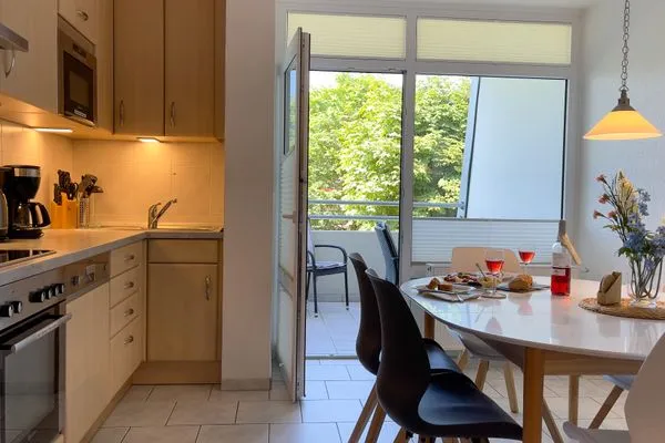 Haus Dortmund FeWo 1 Duhnen - Balkon