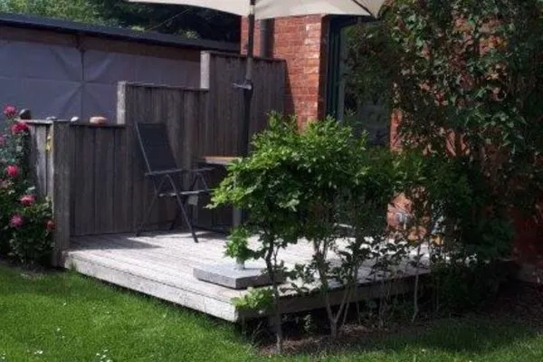 Garden view Ferienanlage Poschmann Fischerstube