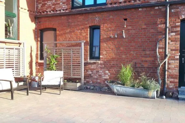 Garden view Ferienanlage Poschmann Strohboden