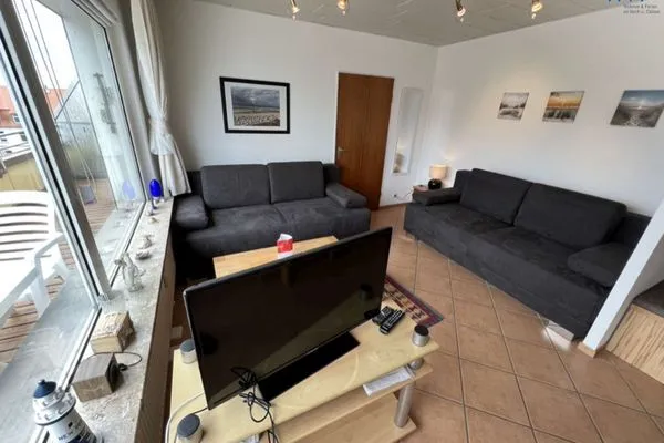 Wohnzimmer Dünenschlösschen Ferienwohnung 34