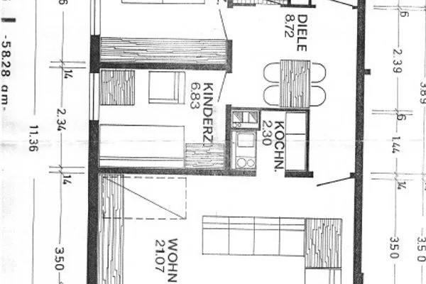 Strandhochhaus Sahlenburg FeWo J12 Sahlenburg - Grundriss