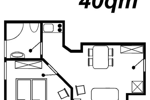 Haus Kirsten Duhnen FeWo 5 Duhnen - Grundriss