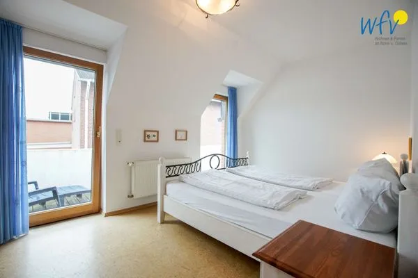 Schlafzimmer Traumschiff Borkum Ferienwohnung 3