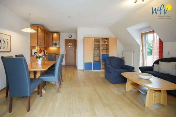 Wohnzimmer Traumschiff Borkum Ferienwohnung 3