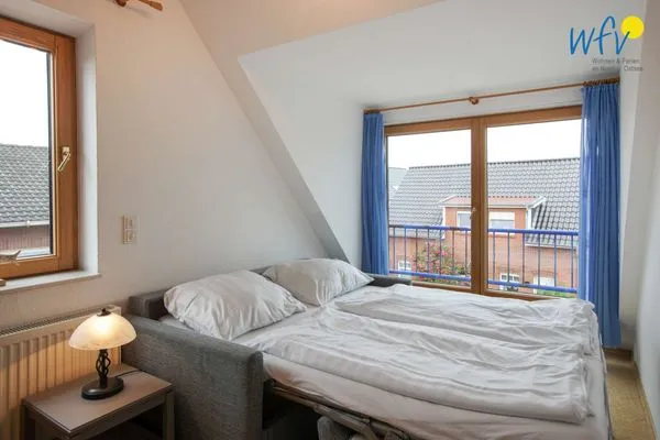 Schlafzimmer Traumschiff Borkum Ferienwohnung 3
