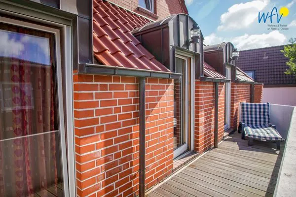 Balkon Traumschiff Borkum Ferienwohnung 3