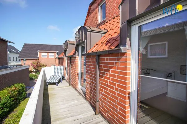 Balkon Traumschiff Borkum Ferienwohnung 3