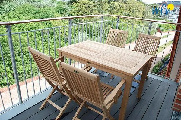 Balkon Achterhus Ferienwohnung Lee