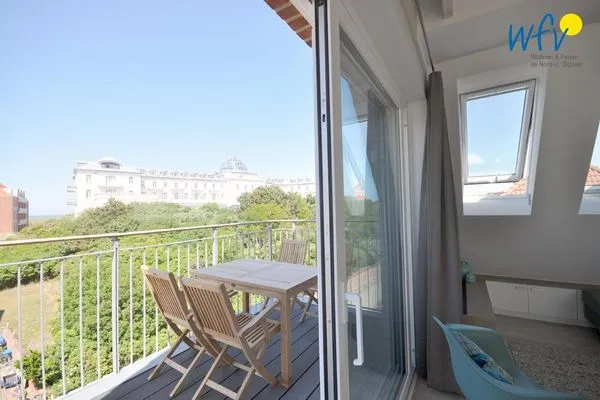 Balkon Achterhus Ferienwohnung Lee