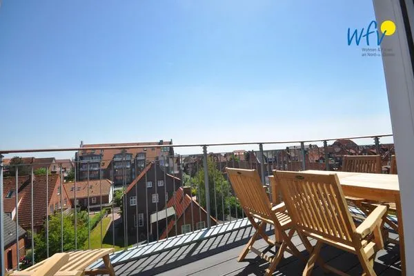 Balkon Achterhus Ferienwohnung Luv