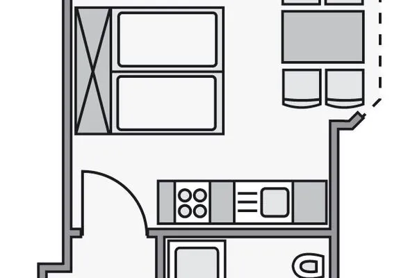 Haus Nordseeperle FeWo  8 Duhnen - Grundriss