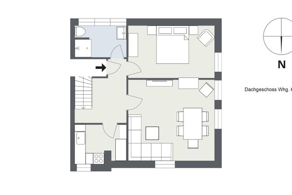 Antje Sammen Whg. 63 Amrum - Grundriss