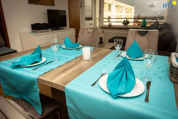 Essbereich Ferienhaus Seeblick Ferienwohnung 85