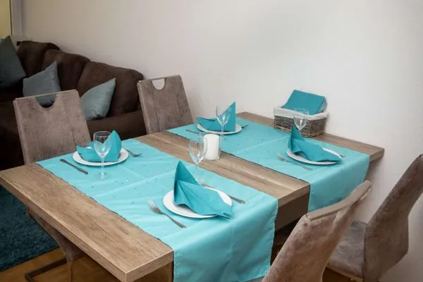 Essbereich Ferienhaus Seeblick Ferienwohnung 85