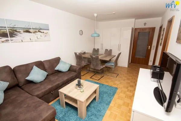 Wohnzimmer Ferienhaus Seeblick Ferienwohnung 85