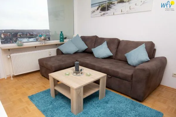 Wohnzimmer Ferienhaus Seeblick Ferienwohnung 85