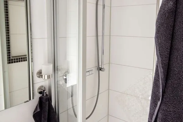 Badezimmer Ferienhaus Seeblick Ferienwohnung 85