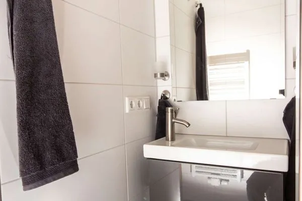 Badezimmer Ferienhaus Seeblick Ferienwohnung 85